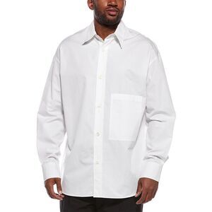 Valentino Mens  Button Shirt, White